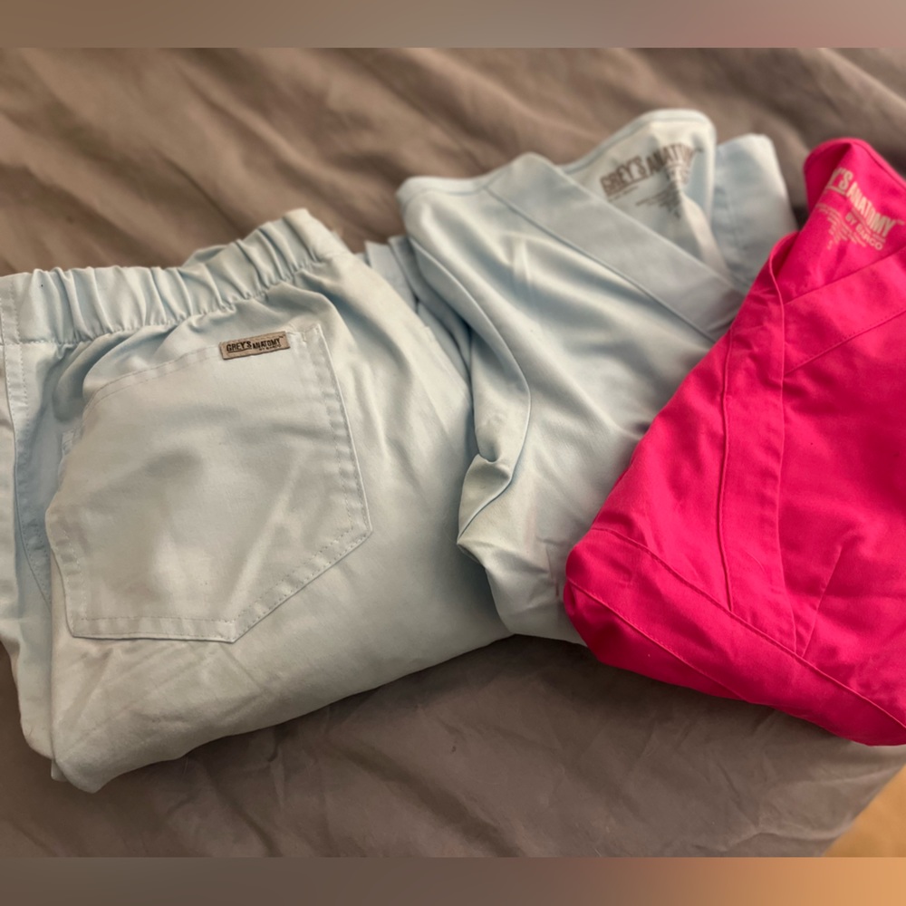 Greys anatomy womens scrubbs set bundle size small